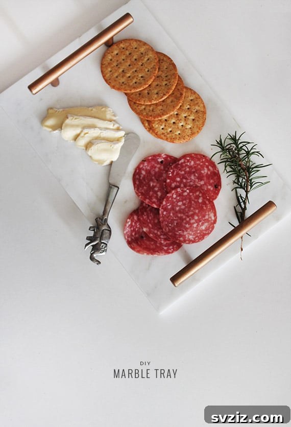 Crafty Christmas: 20 Handmade Gifts for Your Nearest and Dearest 10 Handmade Marble Serving Tray