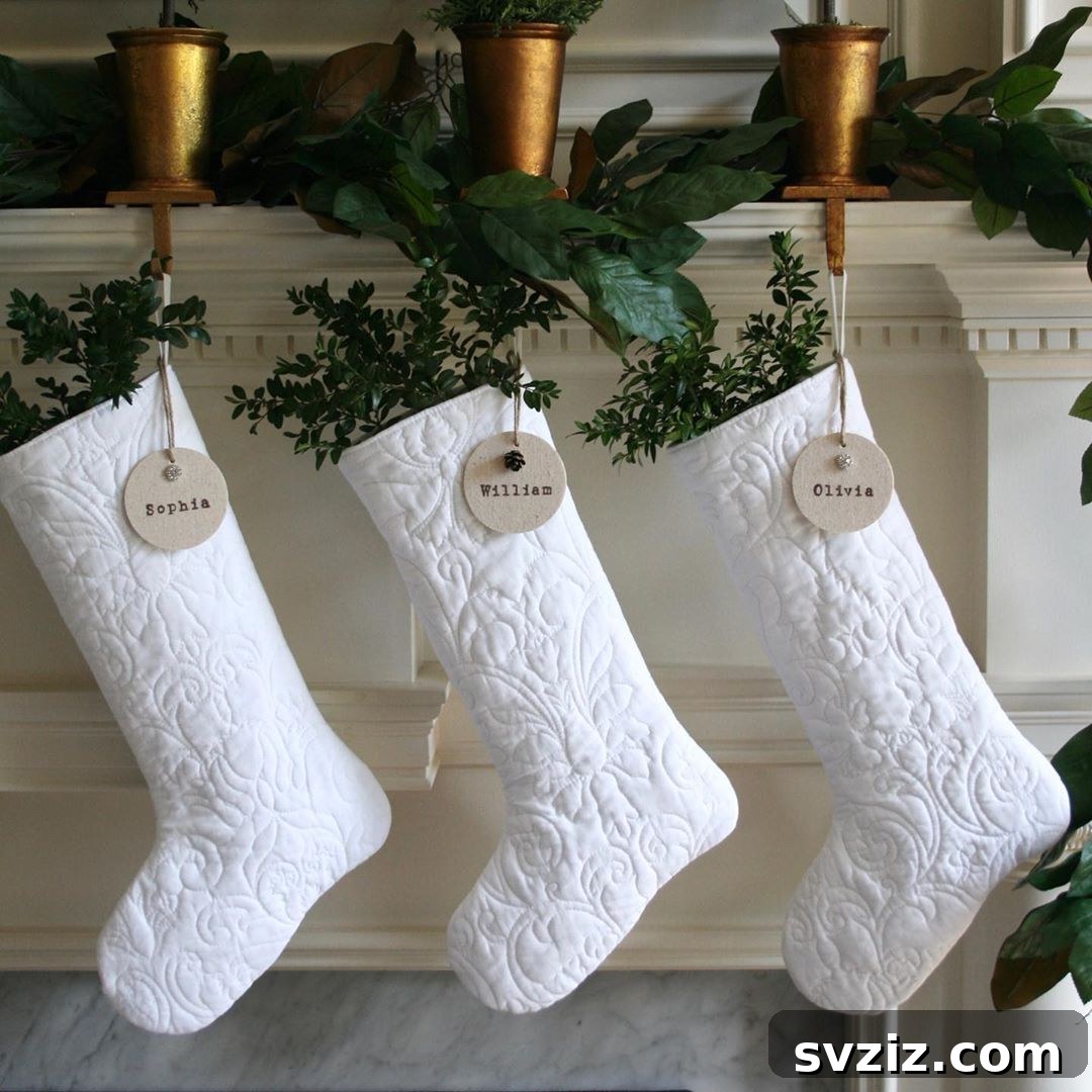 Monochrome Quilted Stockings