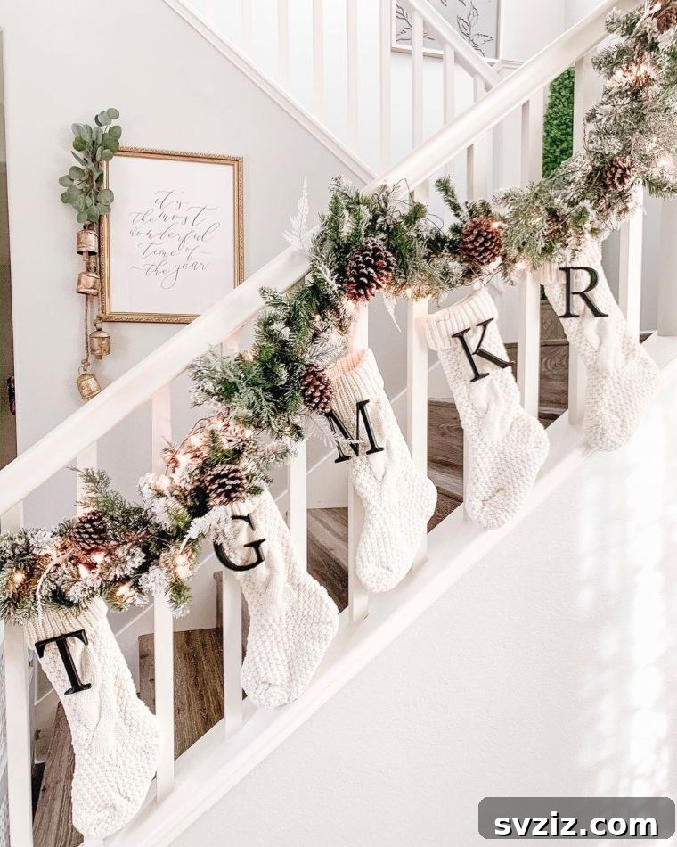 Cable Knit Stair Stockings