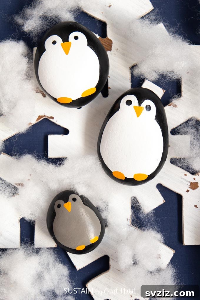 Fun Penguin Craft Ideas for Kids 11 Penguin Rock Family