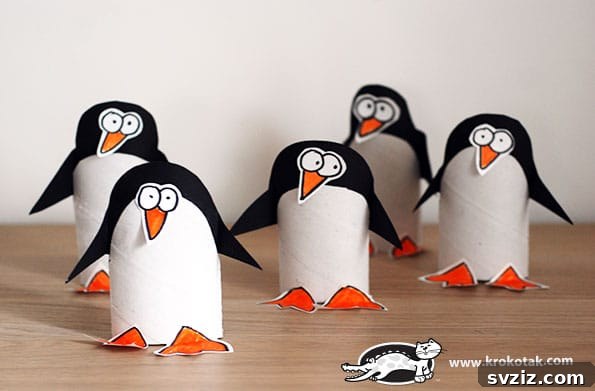 Fun Penguin Craft Ideas for Kids 12 Toilet Paper Roll Penguins