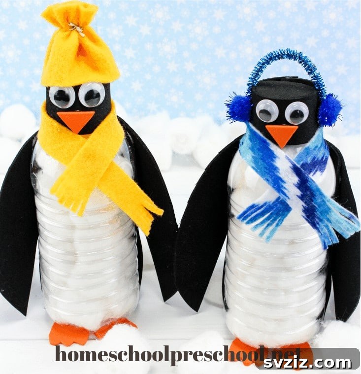 Fun Penguin Craft Ideas for Kids 13 Water Bottle Penguin Craft