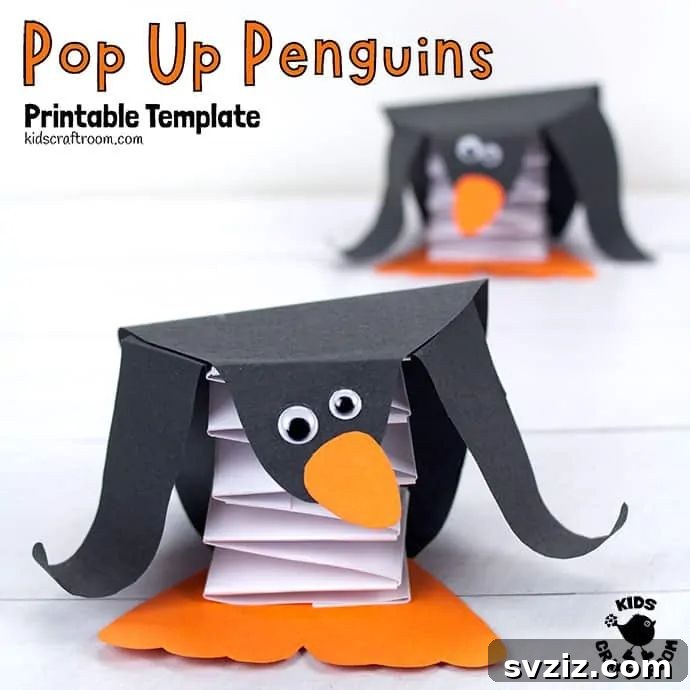 Fun Penguin Craft Ideas for Kids 15 Pop Up Penguins