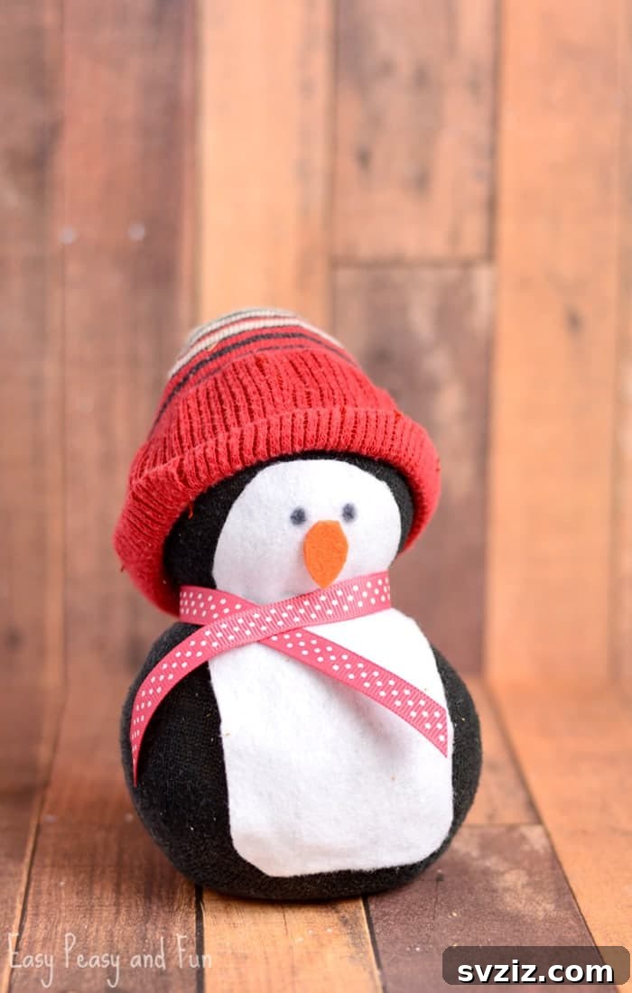 Fun Penguin Craft Ideas for Kids 16 No-Sew Sock Penguin Craft