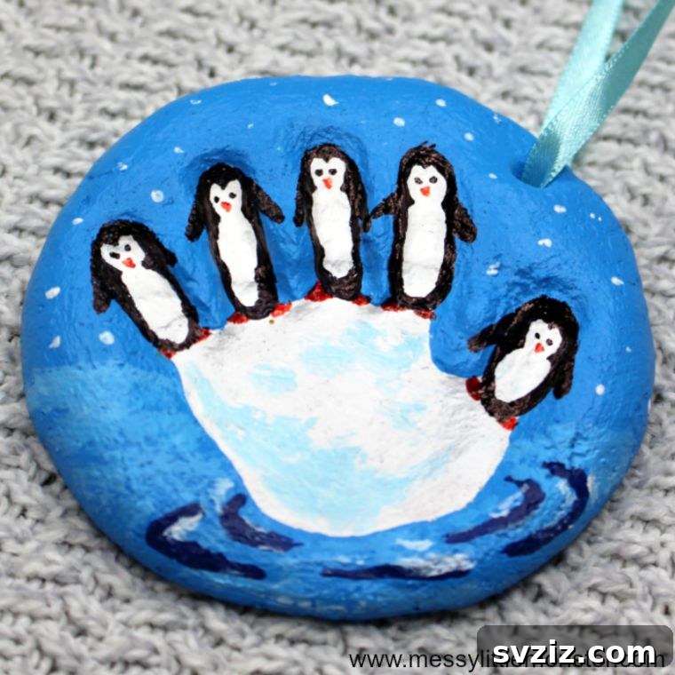 Fun Penguin Craft Ideas for Kids 19 Penguin Family Salt Dough Ornament