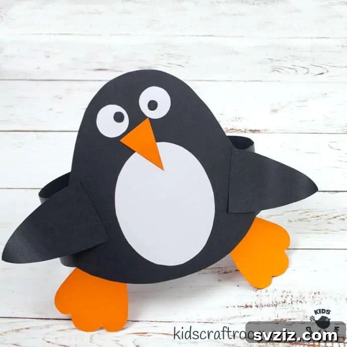 Fun Penguin Craft Ideas for Kids 24 Penguin Hat Craft
