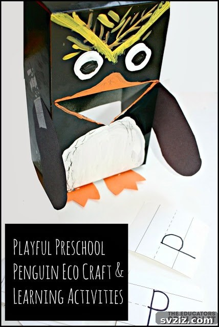 Fun Penguin Craft Ideas for Kids 7 Patricia the Hungry Penguin