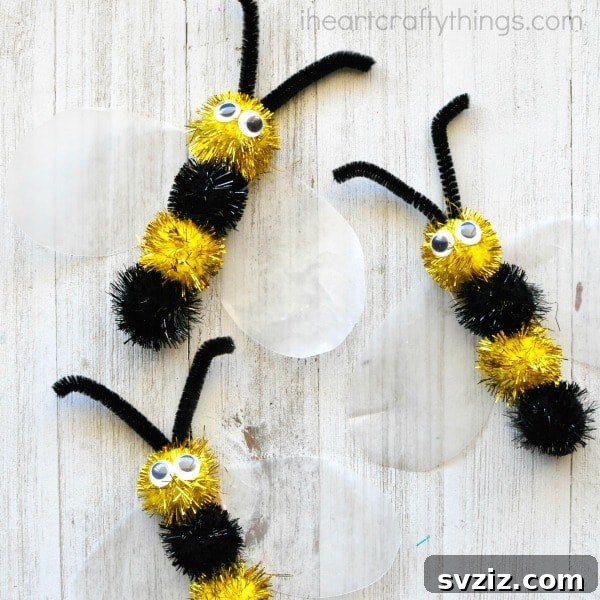 Fuzzy Bee Craft