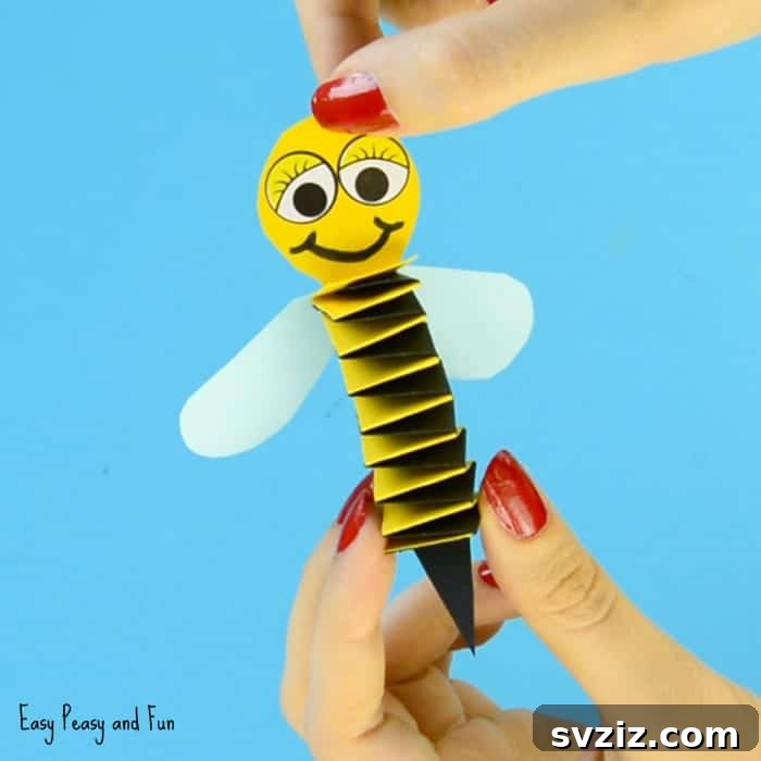 Accordion Paper Bee