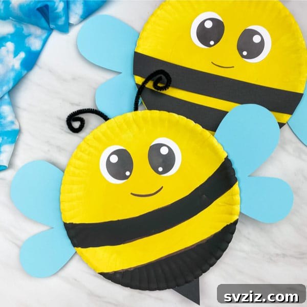 Bumblebee Paper Plates