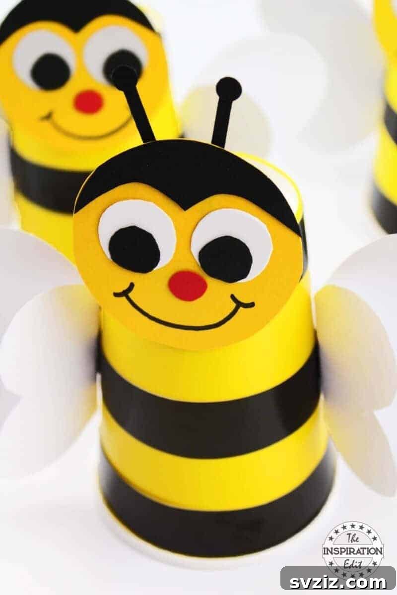 Paper Cup Bumblebee