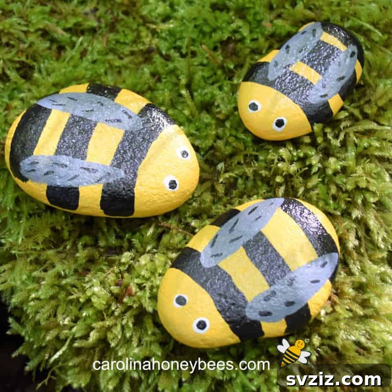 DIY Bee Rock Pets