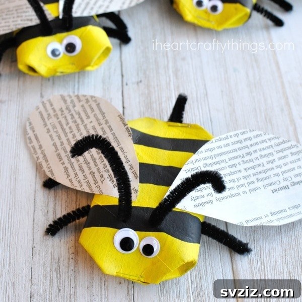 Recycled Bee Craft