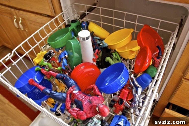 Clean Smarter Not Harder: 10 Time Saving Hacks 6 Cleaning Kids' Toys in the Dishwasher