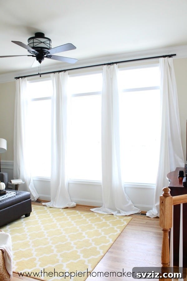 Hang Curtains with Command Hooks