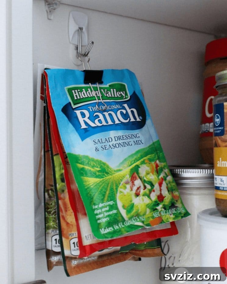 Store Packets in Your Pantry with Command Hooks