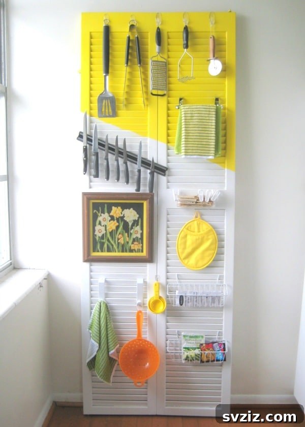 DIY Door Organizer using Command Hooks