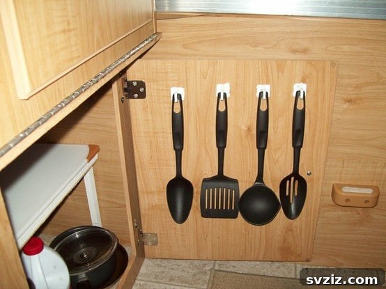 Hang Kitchen Utensils with Command Hooks