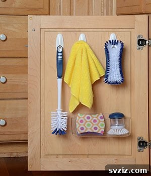 Efficient Under Sink Storage with Command Hooks
