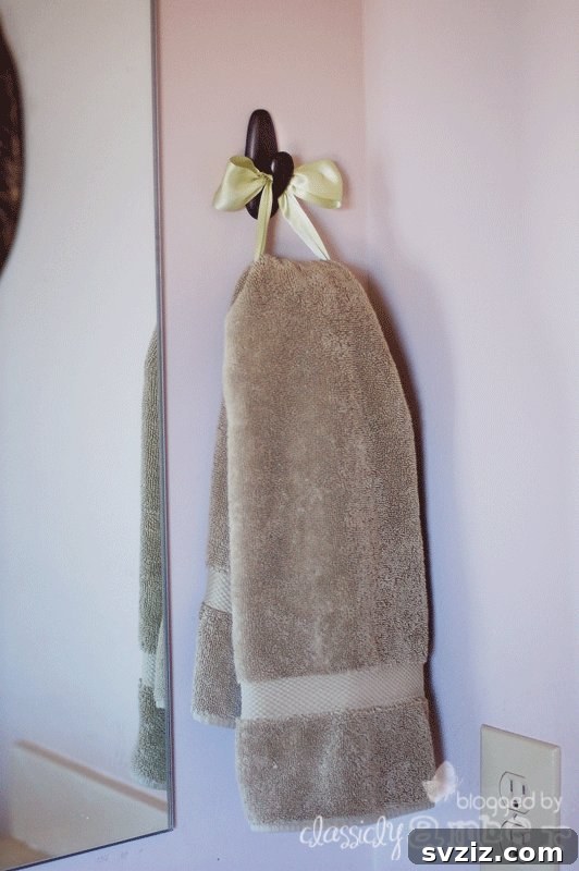 Hang Your Towels with Command Hooks