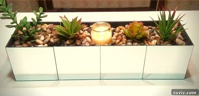 Dollar Tree Magic: DIY Centerpiece Transformations 12 Dollar Store Mirrored Terrarium