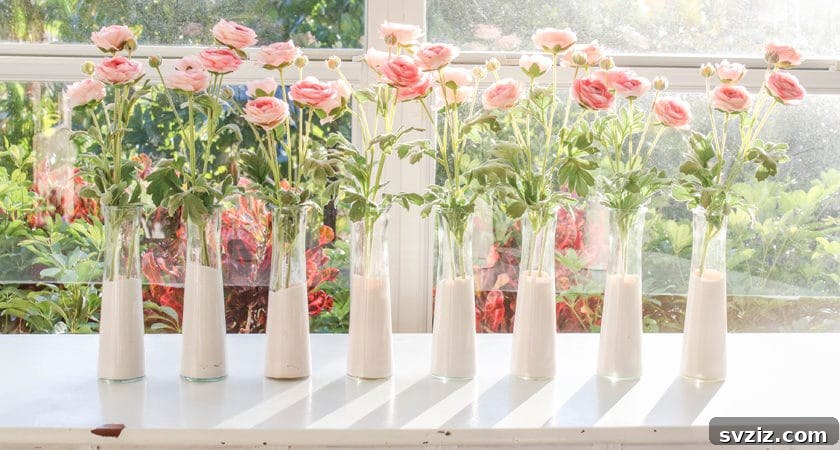 Dollar Tree Magic: DIY Centerpiece Transformations 16 Dip-Dyed Dollar Store Vases