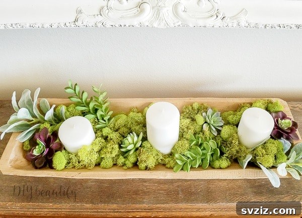 Dollar Tree Magic: DIY Centerpiece Transformations 22 Wooden Succulent Centrepiece