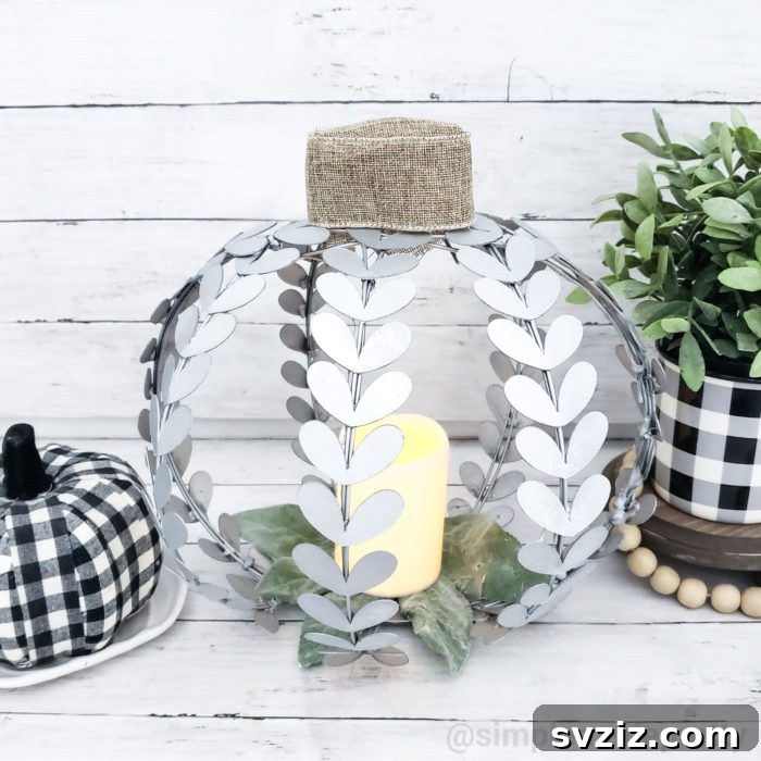 Dollar Tree Magic: DIY Centerpiece Transformations 7 Fall Pumpkin Wreath Centrepiece