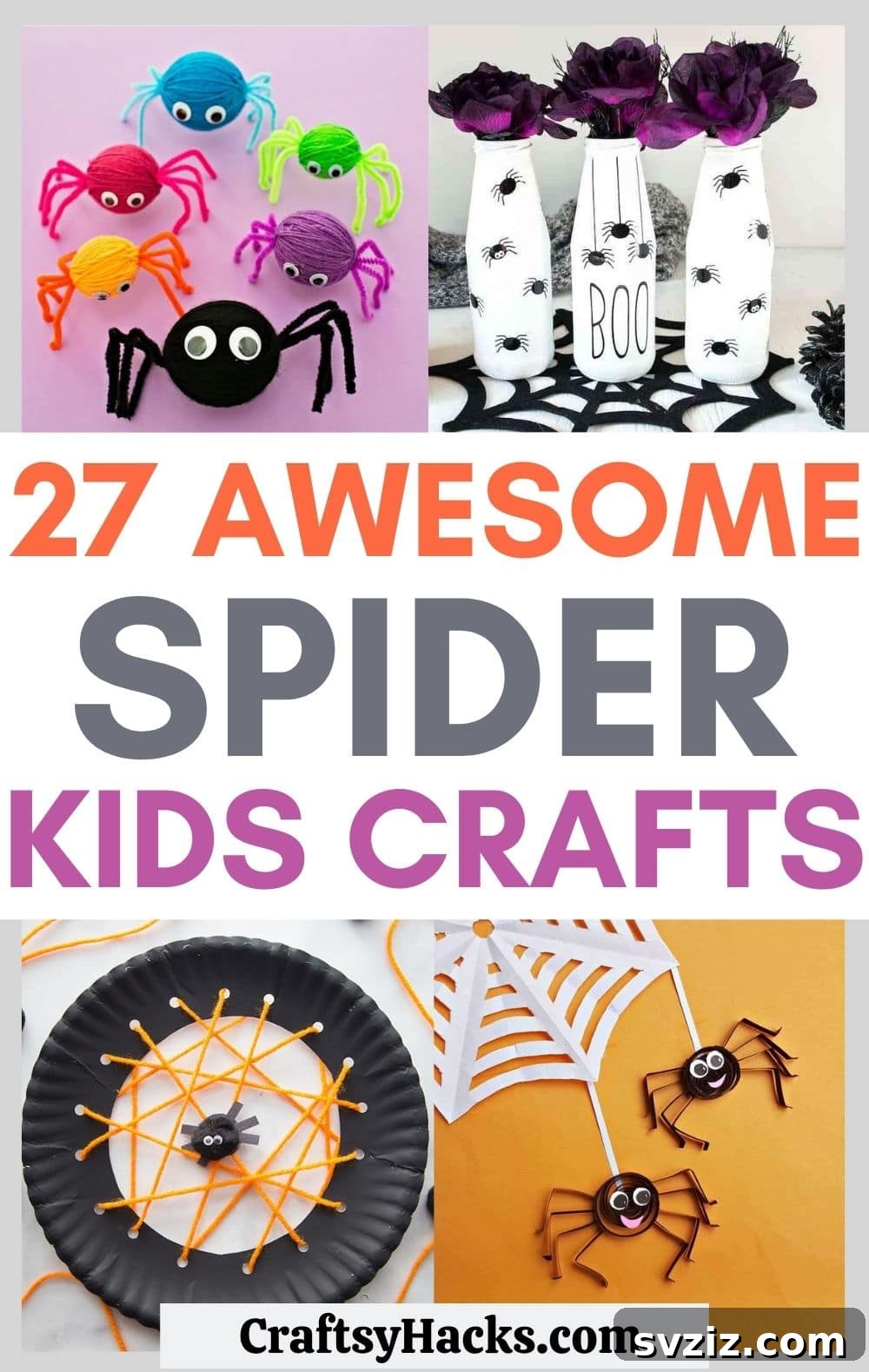 Spin a Web of Wonder: Spider Crafts for Your Little Bug Enthusiast 2 A diverse collection of engaging spider crafts for kids, made from various materials like paper, pipe cleaners, and recycled items. Ideal for learning about arachnids, seasonal decor, or fun crafting sessions.