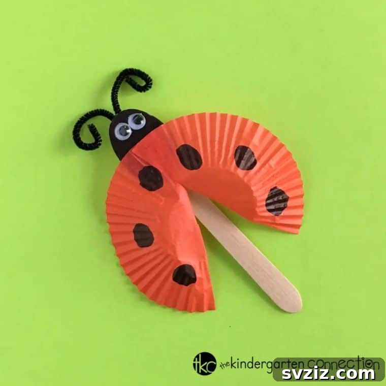 DIY Ladybug Spoon Puppets for Kids