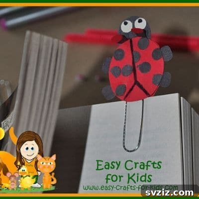 Cute Ladybug Paperclip Bookmark for Readers