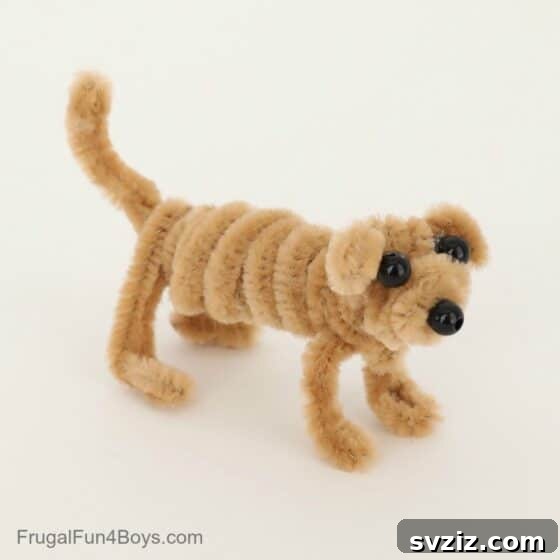 Pawsome Doggy DIYs for Little Ones 17 Pipe Cleaner Puppies