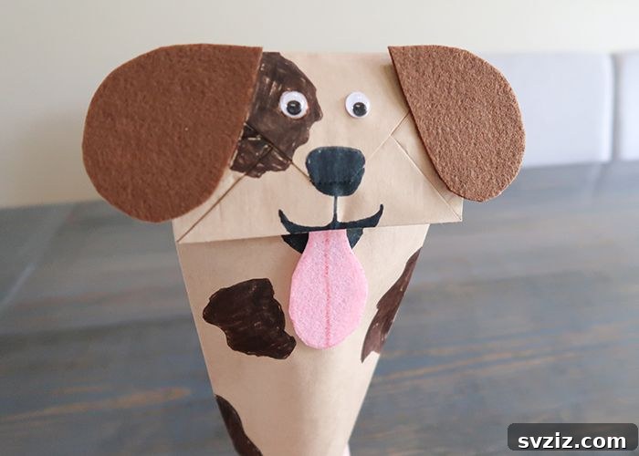 Pawsome Doggy DIYs for Little Ones 25 Puppy Paper Bag Puppet