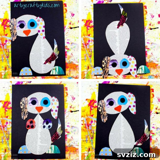 Pawsome Doggy DIYs for Little Ones 26 Playful Pup Newspaper Art