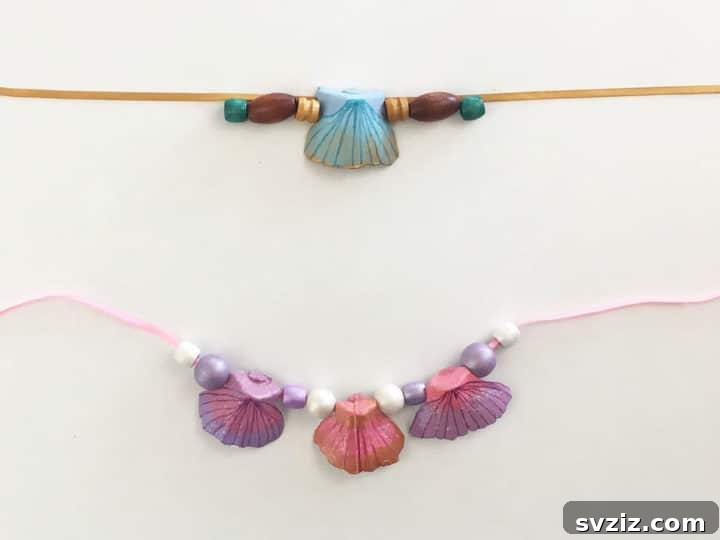 18 Magical Mermaid DIY Projects for Little Ariel Enthusiasts 19 Charming Egg Carton Mermaid Necklaces, creatively made with painted egg carton pieces and colorful beads.