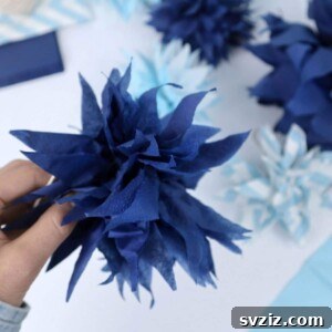 how to make tissue paper pom poms