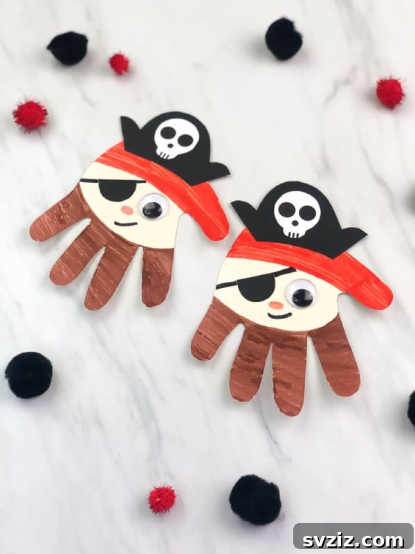 Handprint Pirate Paper Craft