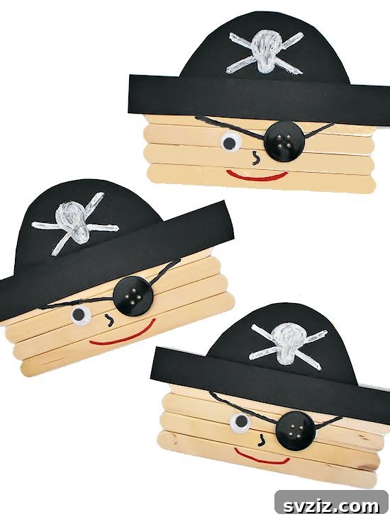 Popsicle Stick Pirate Crew
