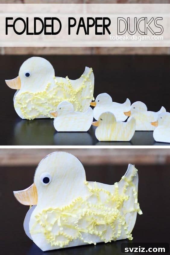 21 Duck Crafts: Let Young Imaginations Take Flight! 17 Folded Paper Ducks Craft