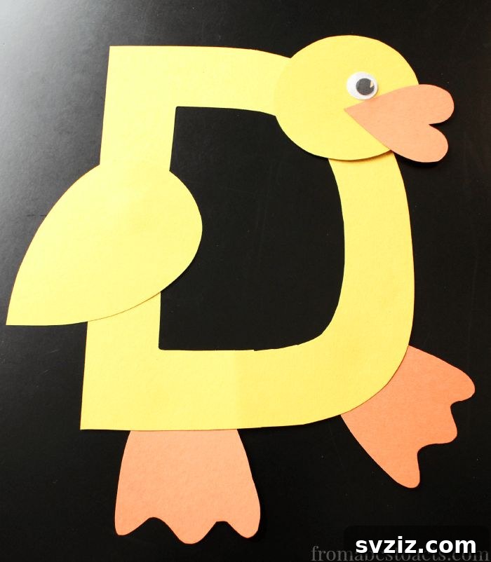 21 Duck Crafts: Let Young Imaginations Take Flight! 21 Ducky Alphabet Letter Craft