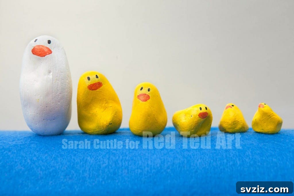 21 Duck Crafts: Let Young Imaginations Take Flight! 23 Five Little Ducks Nursery Rhyme Rocks Craft