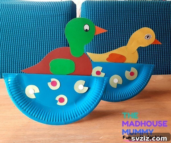 21 Duck Crafts: Let Young Imaginations Take Flight! 6 Paper Plate Duck Pond Rocker Craft