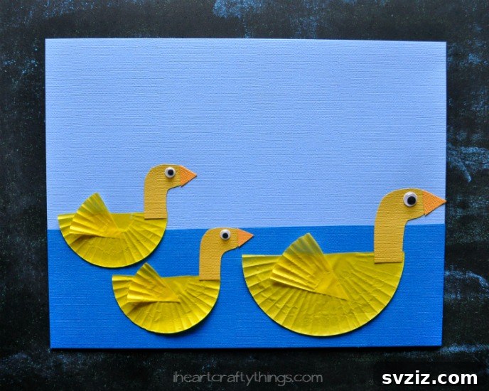 21 Duck Crafts: Let Young Imaginations Take Flight! 8 Cupcake Liner Duckies Craft