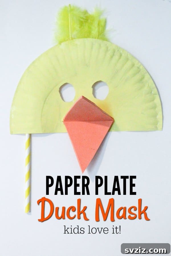 21 Duck Crafts: Let Young Imaginations Take Flight! 9 DIY Paper Plate Duck Mask