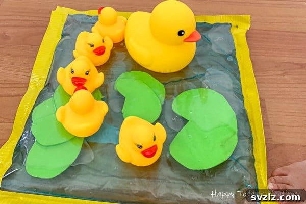 21 Duck Crafts: Let Young Imaginations Take Flight! 10 Rubber Duck Sensory Bag for Toddlers