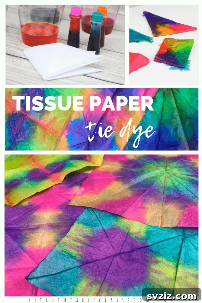 Vibrant Tie-Dye with Tissue Paper