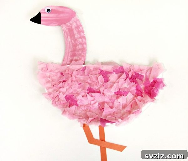 Fun Paper Plate Flamingos Craft