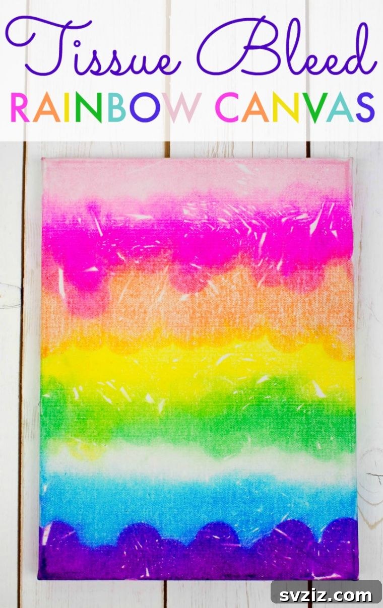 Abstract Bleeding Tissue Paper Art