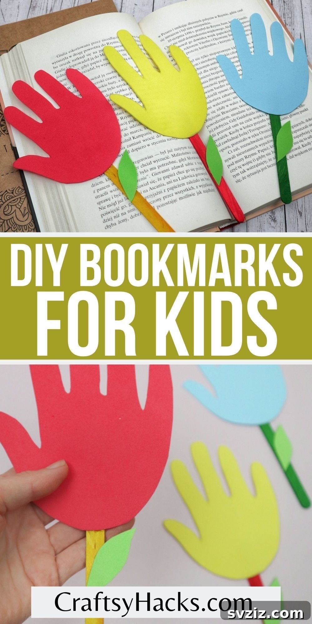 diy bookmarks for kids pin