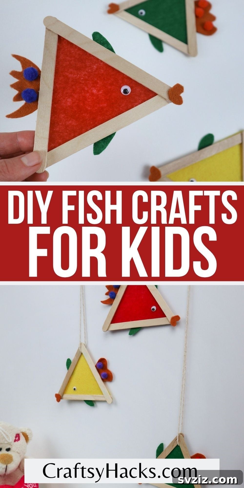Simple Fish Crafts Kids Love to Make at School 19 A visually appealing pin graphic for DIY fish crafts for kids, encouraging creativity.
